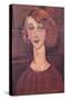 Renee, 1917-Amedeo Modigliani-Stretched Canvas