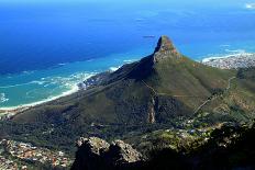 Lions Head and Cape Town, South Africa, as Seen from the Top of Table Mountain.-Renee Vititoe-Photographic Print