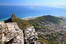 Lions Head and Cape Town, South Africa, as Seen from the Top of Table Mountain.-Renee Vititoe-Photographic Print