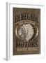 Renegade Motors - Vintage Wooden Sign-Lantern Press-Framed Art Print