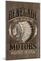 Renegade Motors - Vintage Wooden Sign-Lantern Press-Mounted Art Print