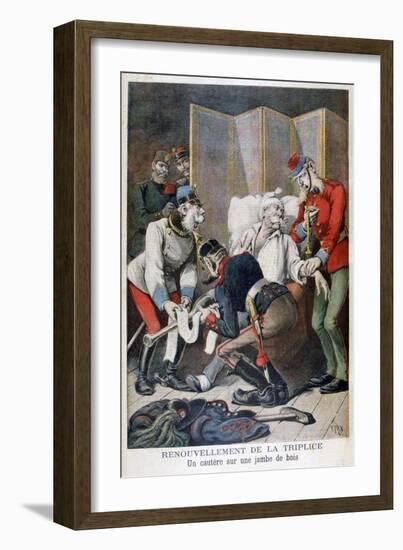 Renewal of the Triple Alliance of Germany, Austria and Italy, 1896-Henri Meyer-Framed Giclee Print