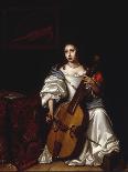 A Young Lady Playing a Violoncello-Renier de la Haye-Framed Stretched Canvas
