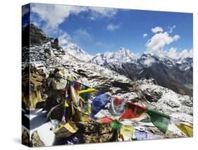 Renjo Pass of Everest Himalayan Range, Sagarmatha Nat'l Park, UNESCO World Heritage Site, Nepal-Jochen Schlenker-Stretched Canvas