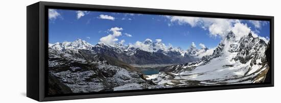 Renjo Pass of Mount Everest, Sagarmatha Nat'l Park, UNESCO World Heritage Site, Nepal-Jochen Schlenker-Framed Stretched Canvas