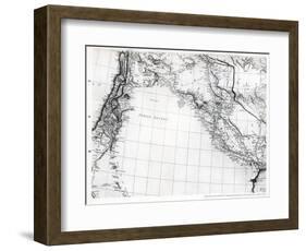 Rennell's Map of the Syrian Desert, Dated 1809, Published 1831-null-Framed Giclee Print