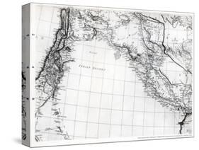 Rennell's Map of the Syrian Desert, Dated 1809, Published 1831-null-Stretched Canvas