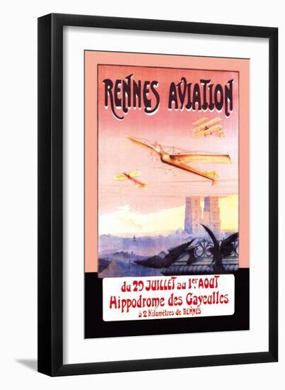 Rennes Aviation-F. Boursier-Framed Art Print