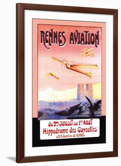 Rennes Aviation-F. Boursier-Framed Art Print