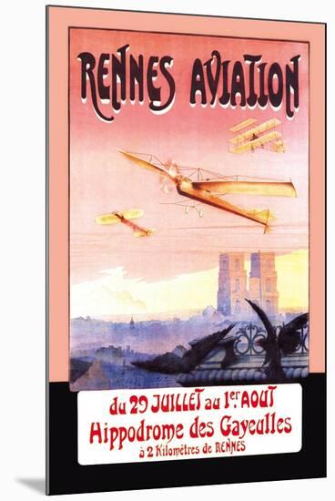 Rennes Aviation-F. Boursier-Mounted Art Print