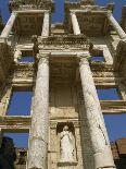 Statue of Virtue, Arete, on the Facade of the Roman Library of Celsus, Ephesus, Anatolia, Turkey-Rennie Christopher-Photographic Print