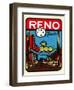 Reno, Nevada Decal-null-Framed Art Print