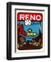 Reno, Nevada Decal-null-Framed Art Print