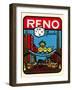 Reno, Nevada Decal-null-Framed Art Print