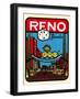 Reno, Nevada Decal-null-Framed Art Print