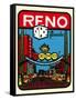 Reno, Nevada Decal-null-Framed Stretched Canvas