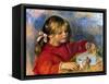 Renoir: Claude Playing-Pierre-Auguste Renoir-Framed Stretched Canvas