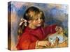 Renoir: Claude Playing-Pierre-Auguste Renoir-Stretched Canvas