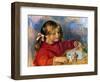 Renoir: Claude Playing-Pierre-Auguste Renoir-Framed Giclee Print