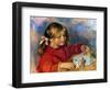 Renoir: Claude Playing-Pierre-Auguste Renoir-Framed Giclee Print