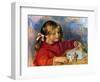 Renoir: Claude Playing-Pierre-Auguste Renoir-Framed Giclee Print