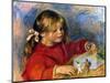 Renoir: Claude Playing-Pierre-Auguste Renoir-Mounted Giclee Print