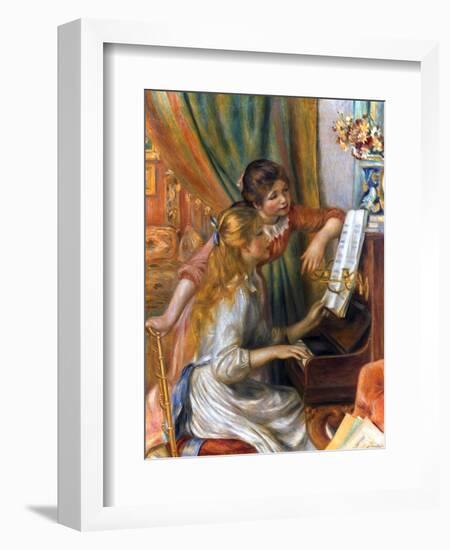 Renoir: Girls/Piano, 1892-Pierre-Auguste Renoir-Framed Giclee Print