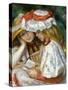 Renoir: Two Girls Reading-Pierre-Auguste Renoir-Stretched Canvas