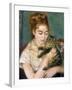 Renoir: Woman With A Cat-Pierre-Auguste Renoir-Framed Giclee Print