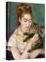 Renoir: Woman With A Cat-Pierre-Auguste Renoir-Stretched Canvas