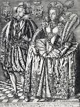 James I, King of England, Scotland and Ireland, and Anne of Denmark, 1618-Renold Elstrack-Giclee Print