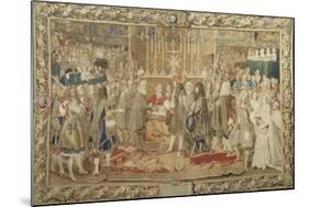 Renouvellement de l'alliance entre la France et les Suisses à Notre Dame de Paris-Brun Charles Le-Mounted Giclee Print