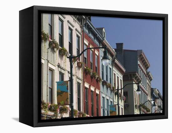 Renovated Buildings by Findlay Market, Cincinnati, Ohio-Walter Bibikow-Framed Stretched Canvas