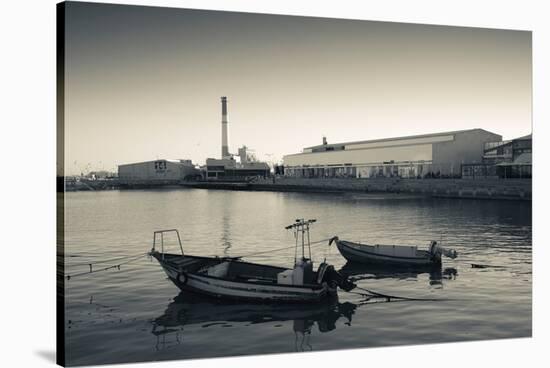 Renovated port now home to shops and cafes, Namal, Tel Aviv, Israel-null-Stretched Canvas