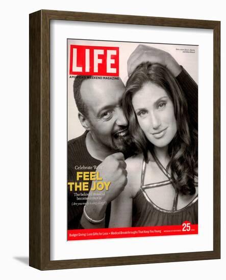 Rent Co-stars Jesse L. Martin and Idina Menzel, November 25, 2005-Karina Taira-Framed Photographic Print