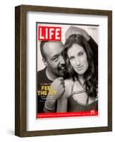 Rent Co-stars Jesse L. Martin and Idina Menzel, November 25, 2005-Karina Taira-Framed Photographic Print