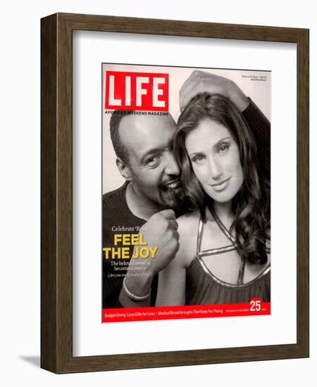 Rent Co-stars Jesse L. Martin and Idina Menzel, November 25, 2005-Karina Taira-Framed Photographic Print