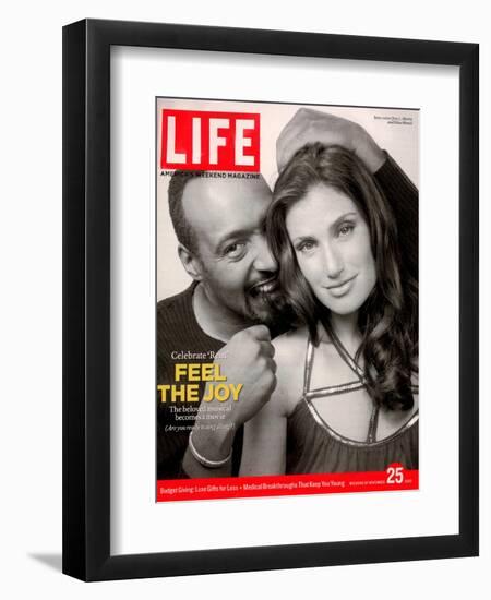 Rent Co-stars Jesse L. Martin and Idina Menzel, November 25, 2005-Karina Taira-Framed Photographic Print