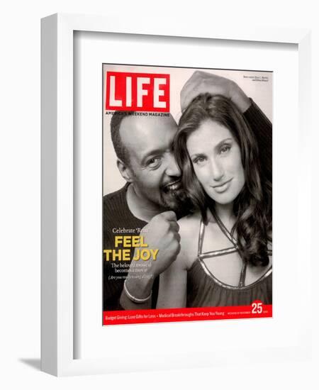 Rent Co-stars Jesse L. Martin and Idina Menzel, November 25, 2005-Karina Taira-Framed Photographic Print