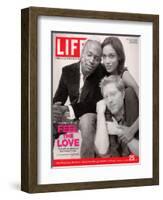 Rent Co-stars Taye Diggs, Rosario Dawson and Anthony Rapp, November 25, 2005-Karina Taira-Framed Photographic Print