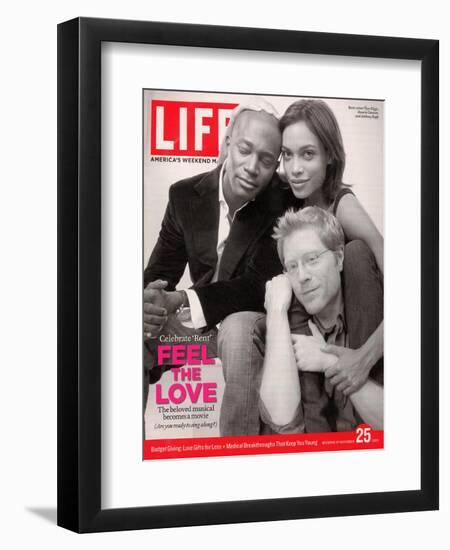 Rent Co-stars Taye Diggs, Rosario Dawson and Anthony Rapp, November 25, 2005-Karina Taira-Framed Photographic Print