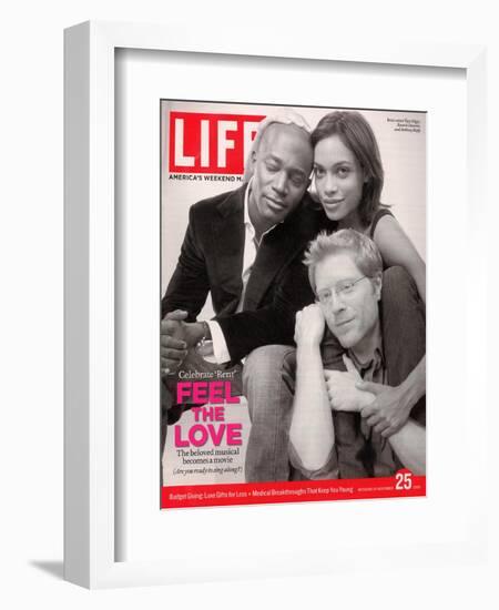 Rent Co-stars Taye Diggs, Rosario Dawson and Anthony Rapp, November 25, 2005-Karina Taira-Framed Photographic Print