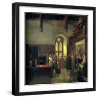 Rent Day at Haddon Hall-John Callcott Horsley-Framed Premium Giclee Print