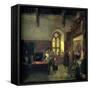 Rent Day at Haddon Hall-John Callcott Horsley-Framed Stretched Canvas