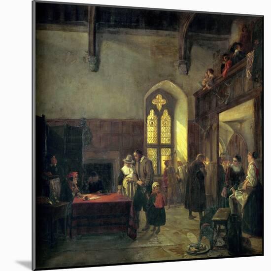 Rent Day at Haddon Hall-John Callcott Horsley-Mounted Giclee Print