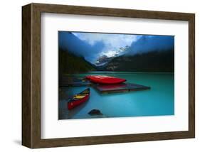 Rental Boats Lake Louise Banff-null-Framed Art Print