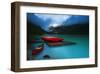 Rental Boats Lake Louise Banff-null-Framed Art Print