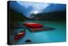 Rental Boats Lake Louise Banff-null-Stretched Canvas