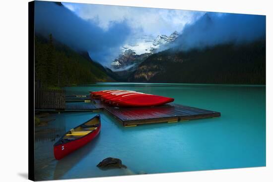 Rental Boats Lake Louise Banff-null-Stretched Canvas