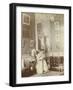 Rentilly, madame Menier ?, à sa tapisserie, dans le petit salon-null-Framed Giclee Print